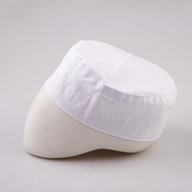 Takke - Düz Model Bez Kumaş Beyaz